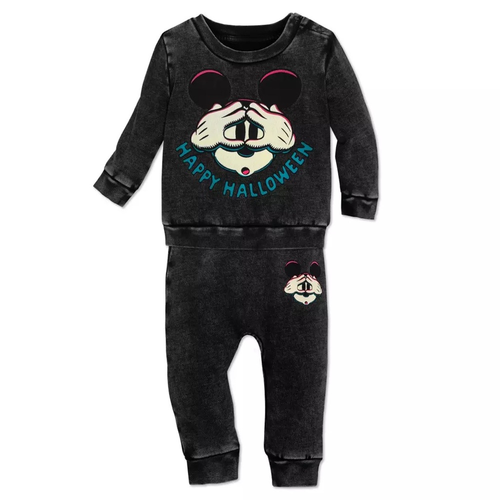 NWT Disney Mickey Mouse Halloween Sleepwear/Sweatsuit Size 9-12M